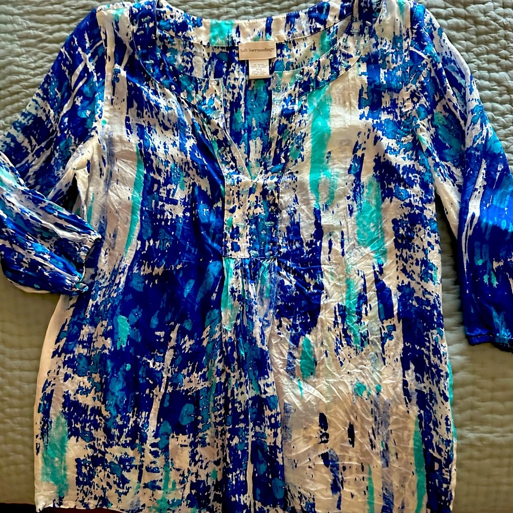 Soft Surroundings 100% silk blouse